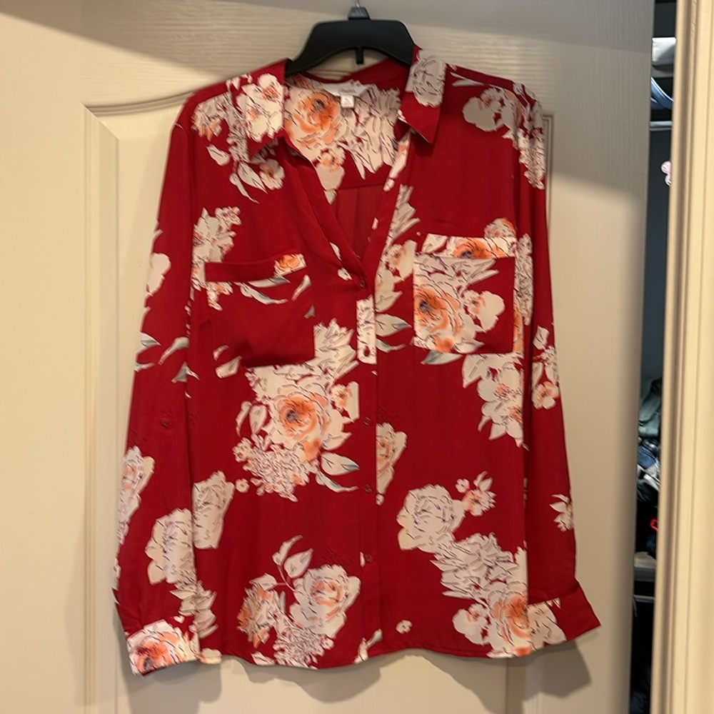 Red blouse